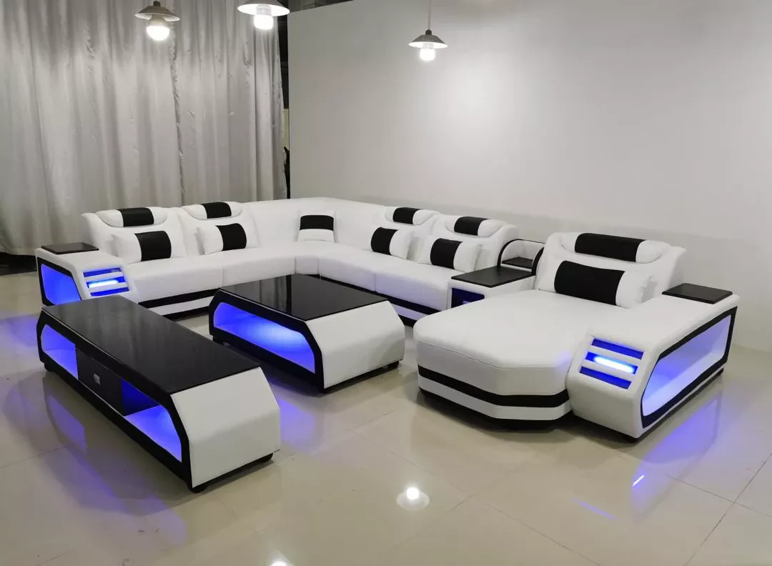 Futuristic Hyper-Lounge Grand Living Sofa Set - Image 2