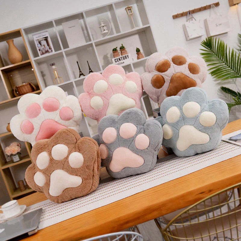 Fluffy Bear Paw Hand Warmer Pillow - Image 2