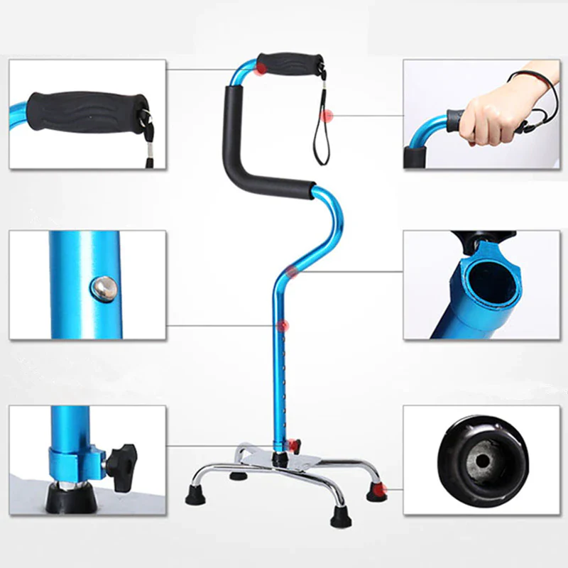 Strong Stepper Adjustable Elderly Walker Cane - Image 3