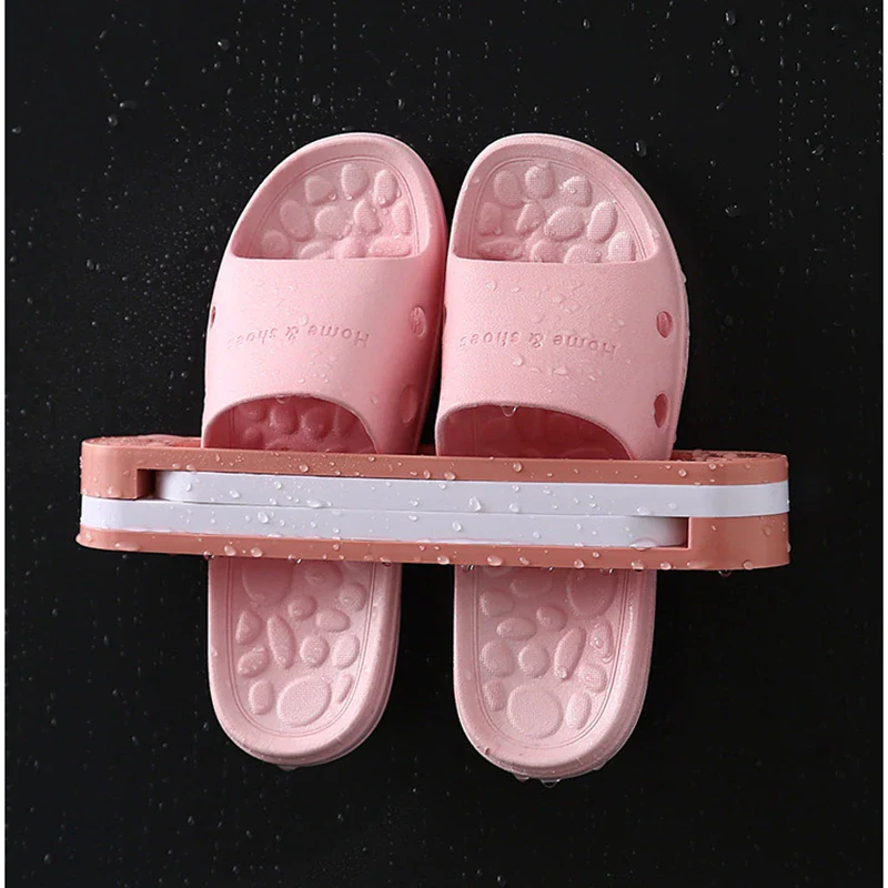 3in1 Space Saver Wall Hanging  Slipper Hanger - Image 3