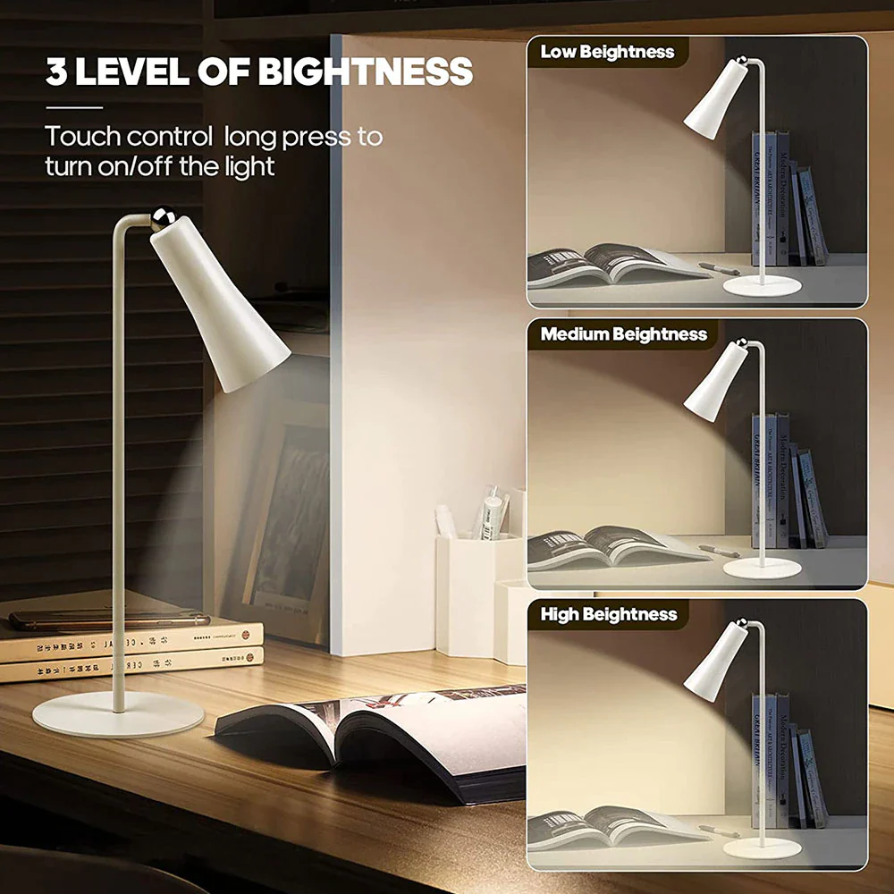 Shiny Orbit Rechargeable Rotating Desk Lamp - Image 3