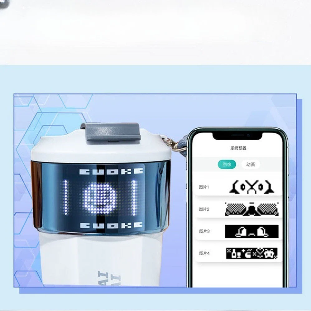 Smart Digital Pixel Stainless Steel Thermos Cup - Image 3