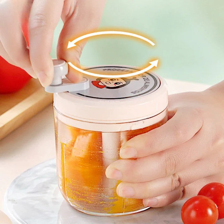 Portable Manual Fast Garlic Vegetable Chopper - Image 2