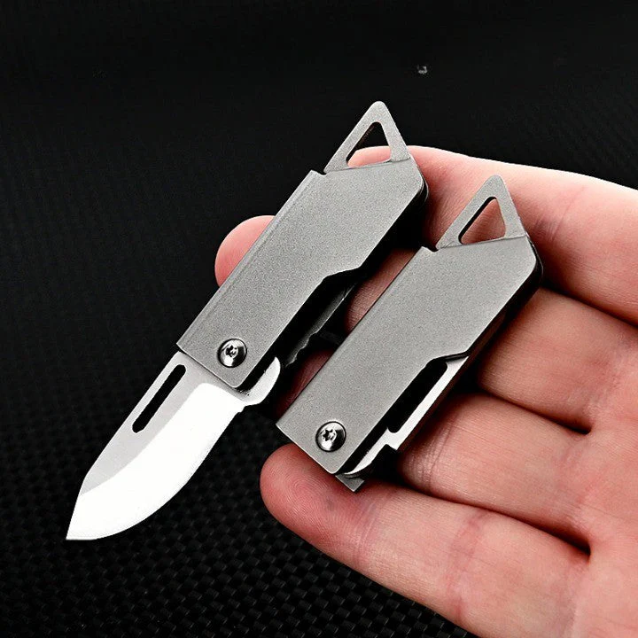 Foldable Master Stainless Steel Survival Mini Knife - Image 1