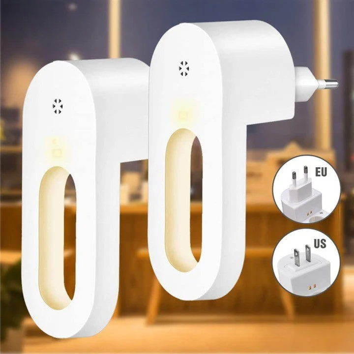 Twilight Sensor Energy Saving Socket Wall Night Light - Image 1
