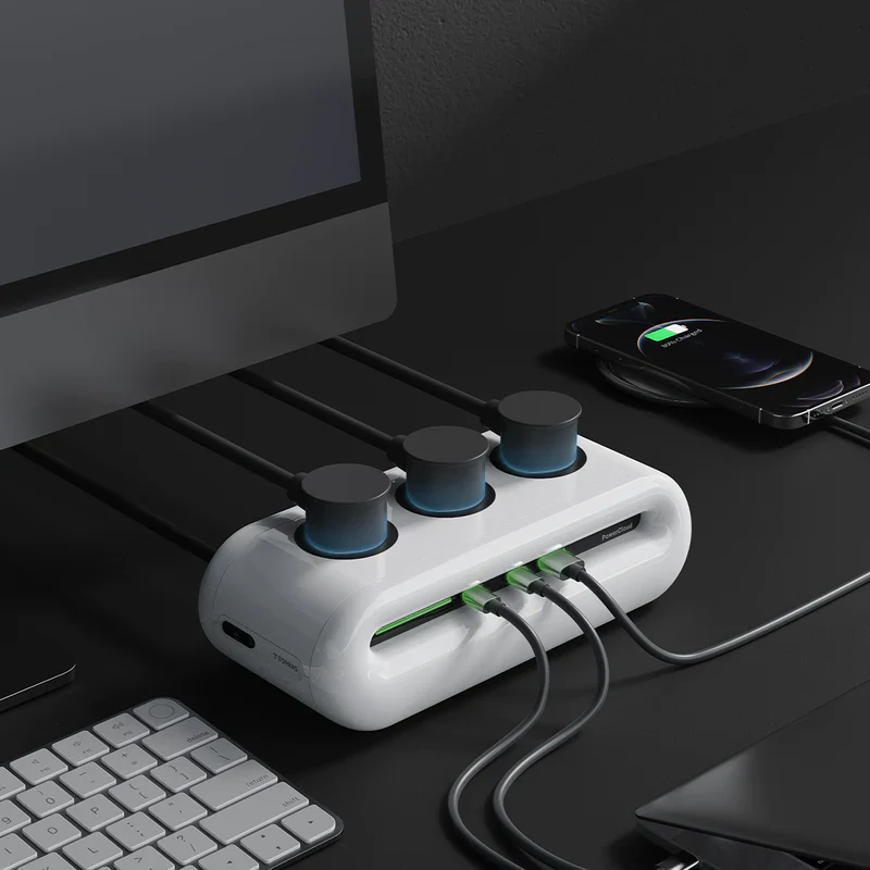 PowerCloud USB Desktop Charging Station Power Strip - Image 3