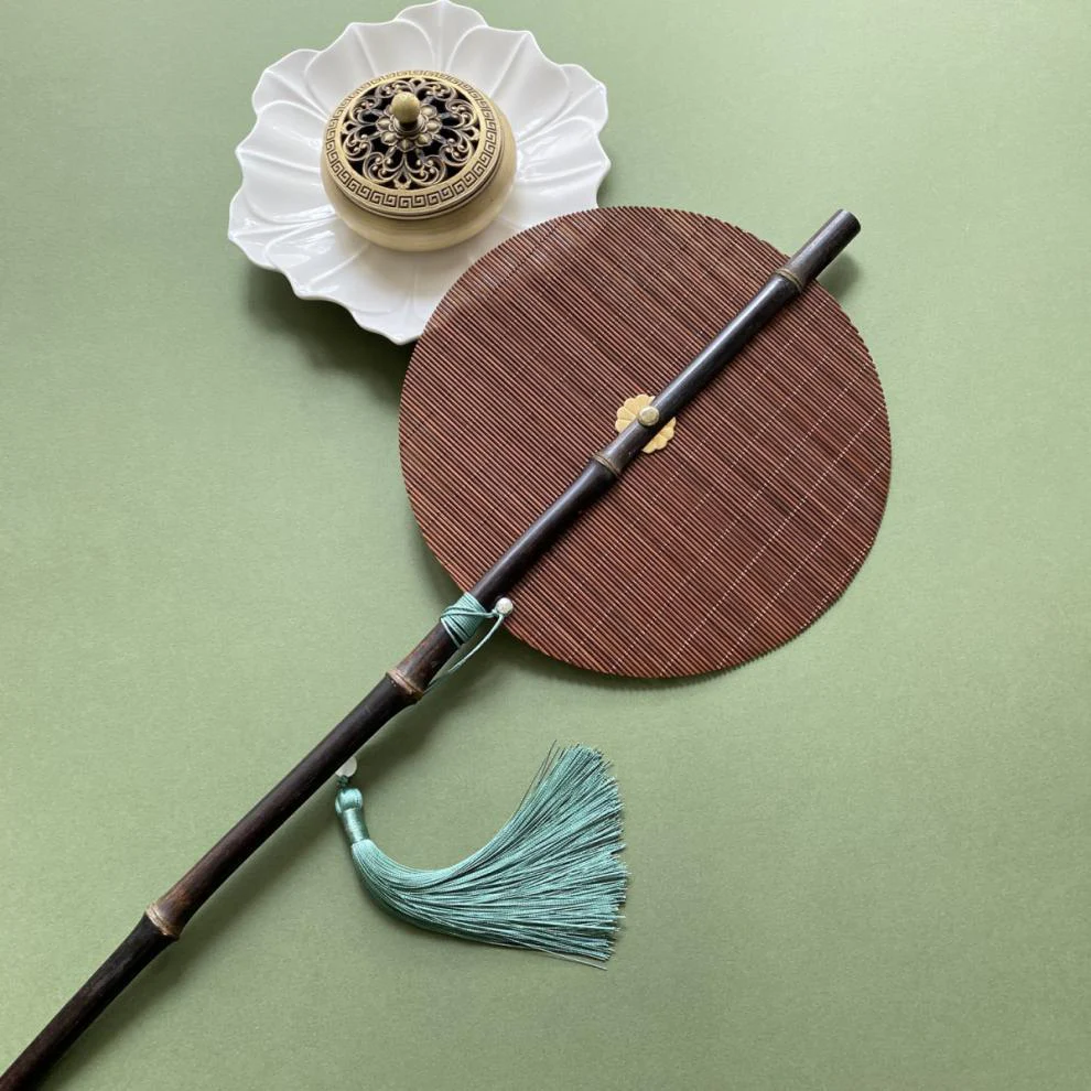 Foldable Bamboo Silk Hand Fan - Image 2