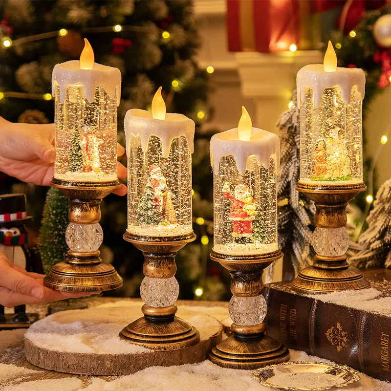 Crystal Echo Christmas Water Candle - Image 1