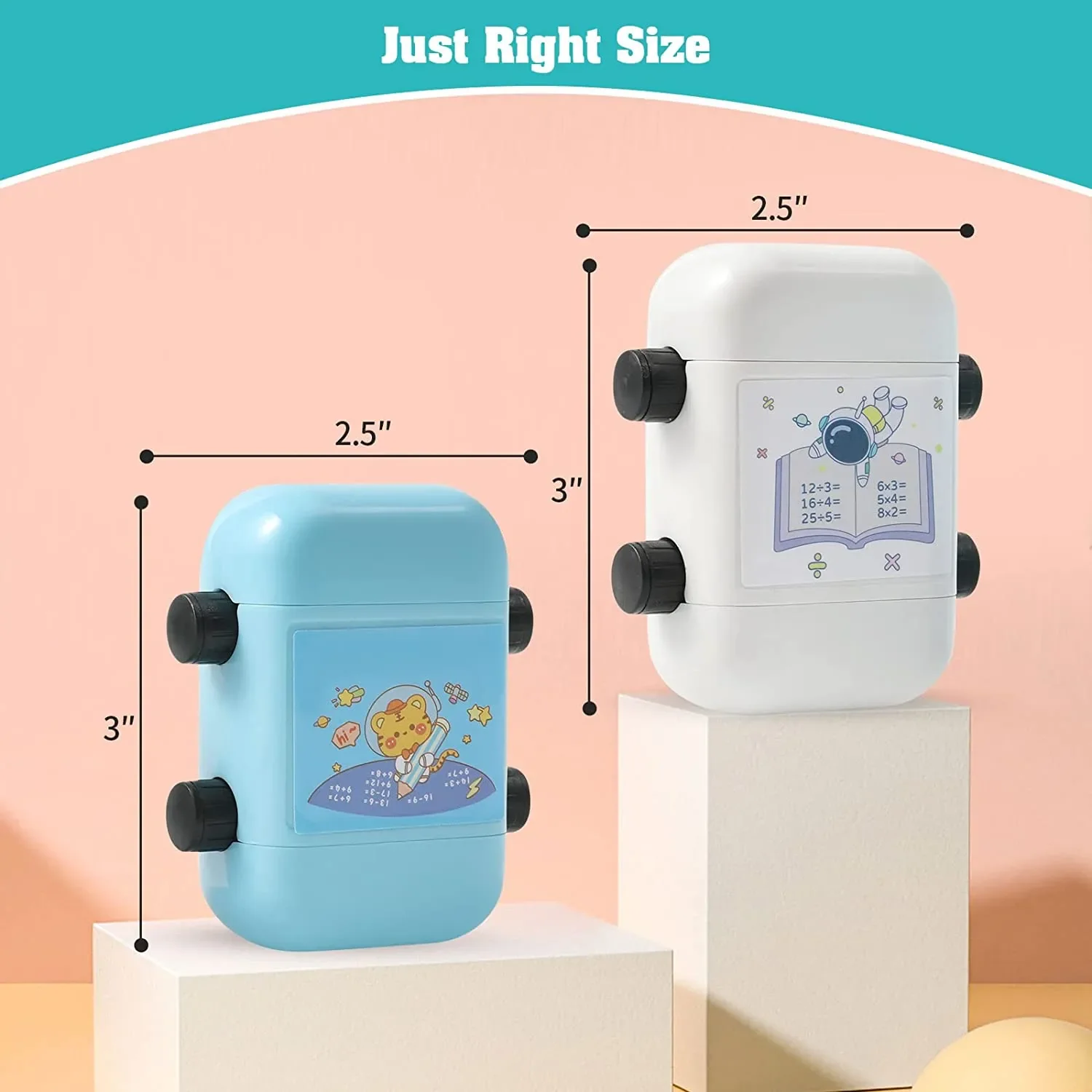 Quick Quiz Math Question Maker Roller Stamp - Image 2