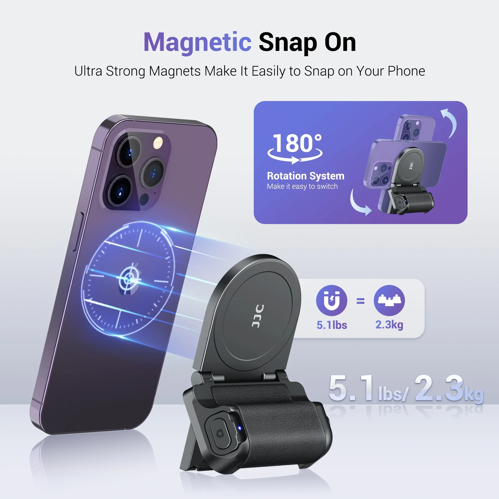Magnetic Remote Control Selfie Assistant Phone Holder - Image 2