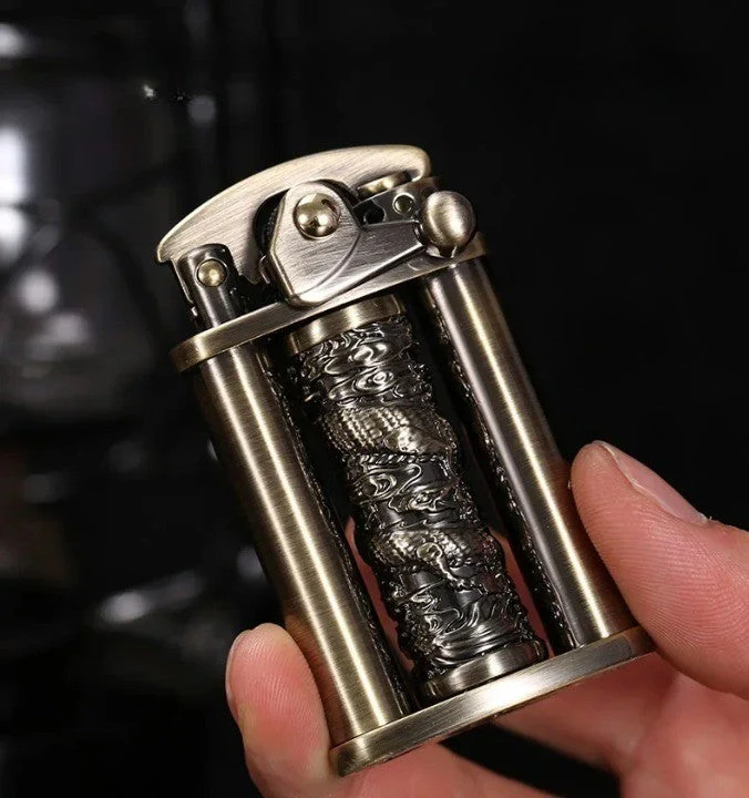 Eco Flame Vintage Brass Kerosene Lighter - Image 3