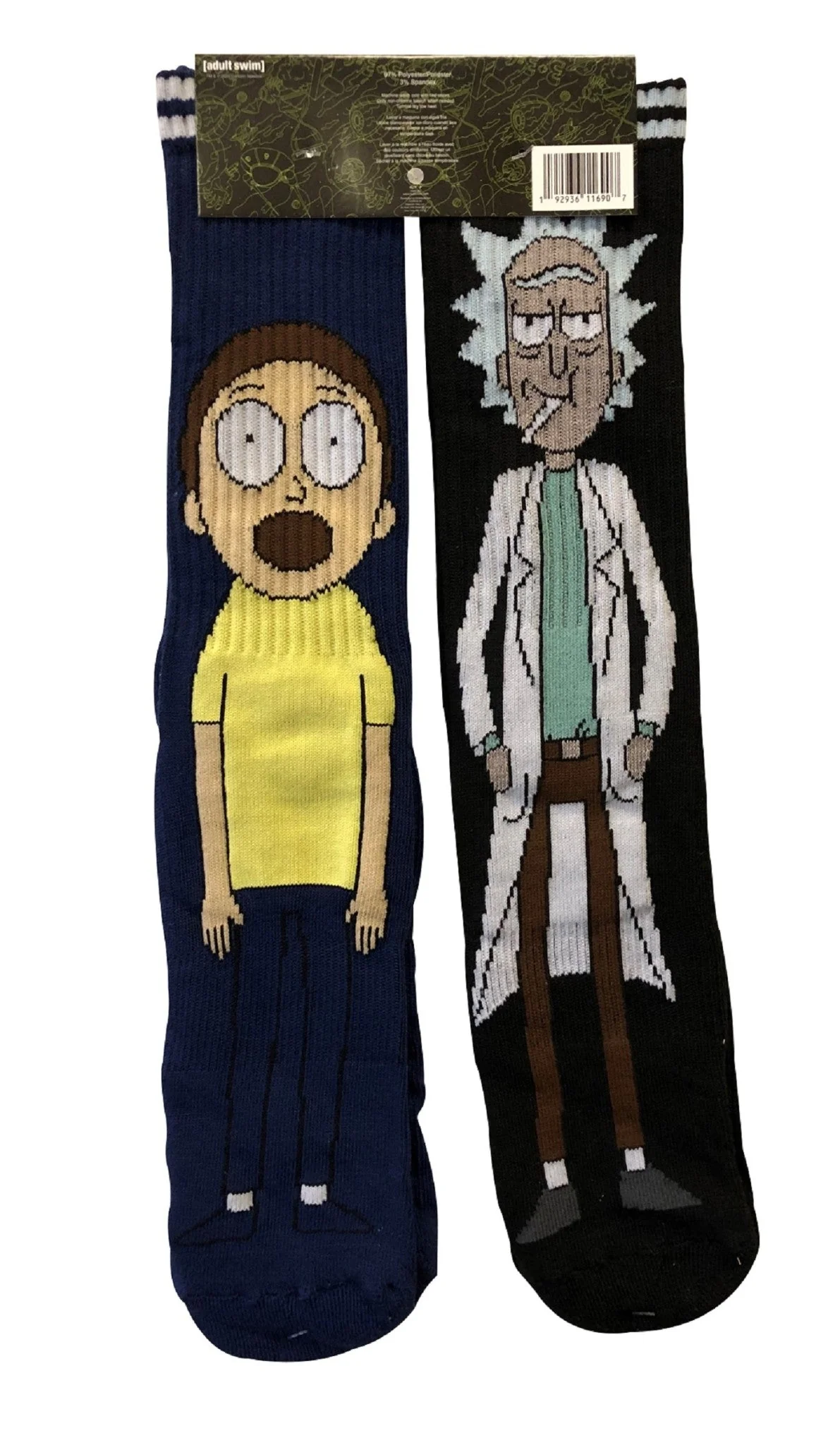 Rick And Morty Characters 2-Pack Athletic Crew Socks - Image 2