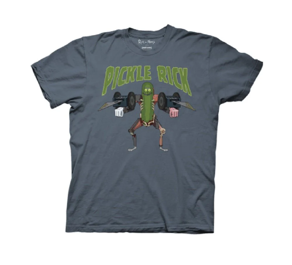 Rick and Morty EXO Suit Pickle Rick Adult T Shirt - Image 1