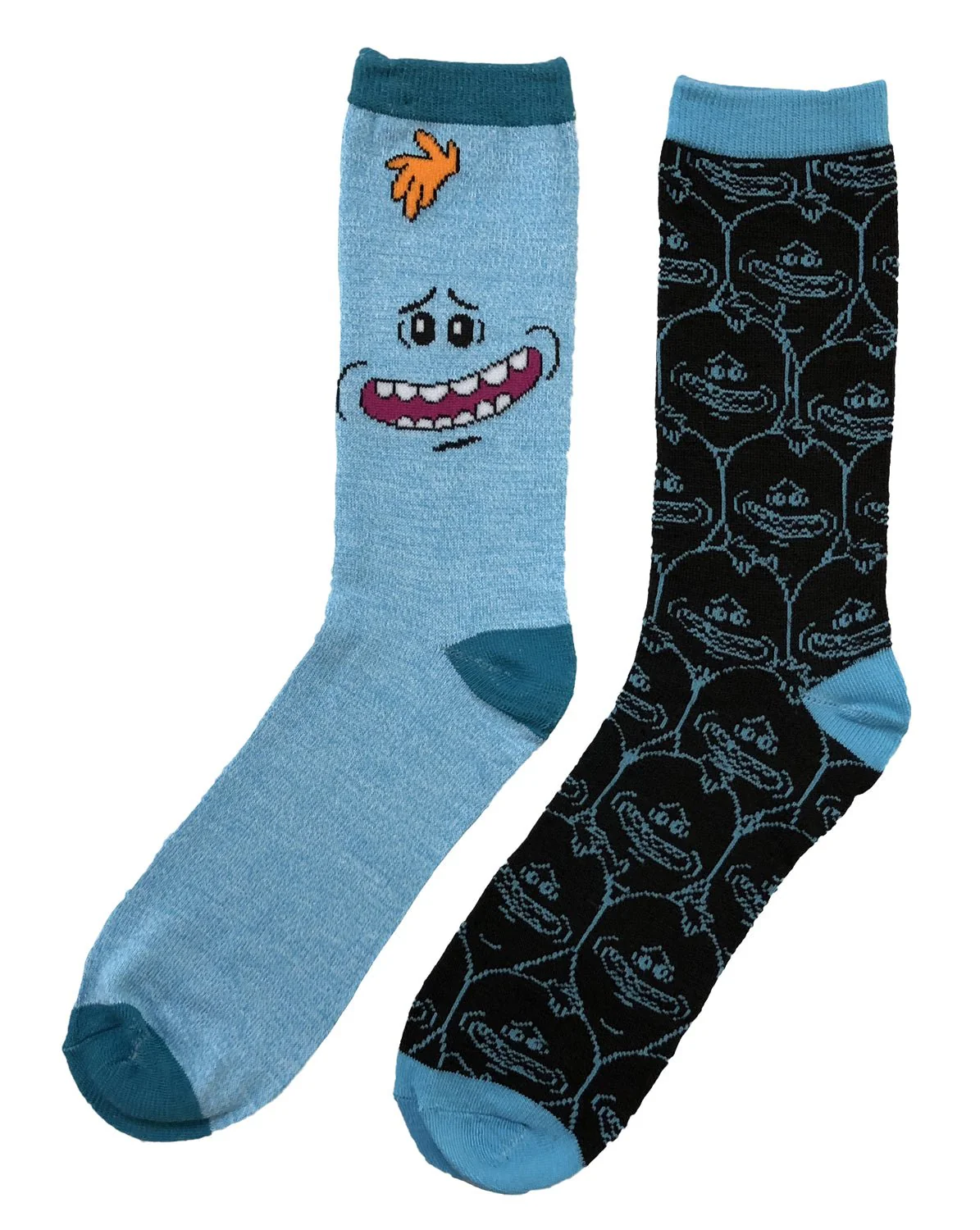 Rick And Morty Meeseeks 2 Pack Crew Socks - Image 1