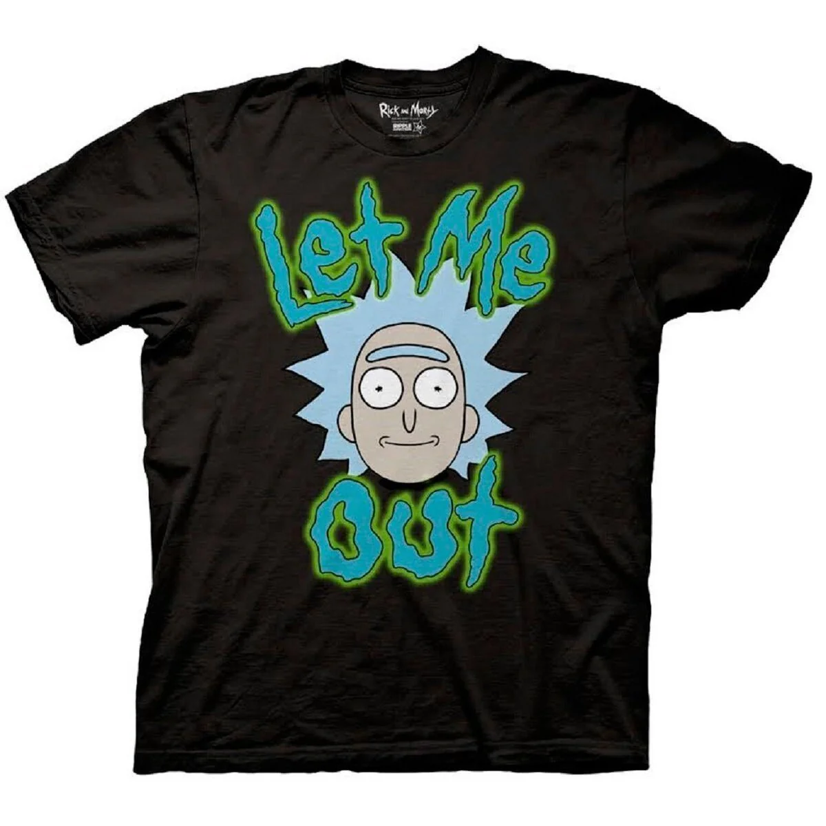 Rick And Morty Tiny Rick Face Let Me OuT-Shirt - Image 2
