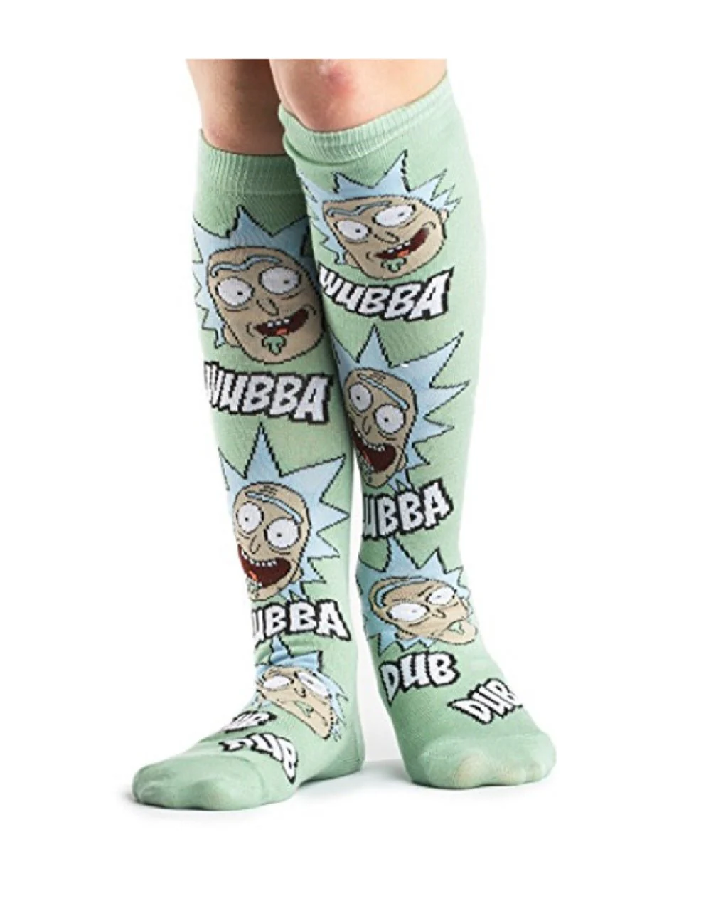 Rick And Morty Wubba Lubba Dub Dub Adult Knee High Socks - Image 2