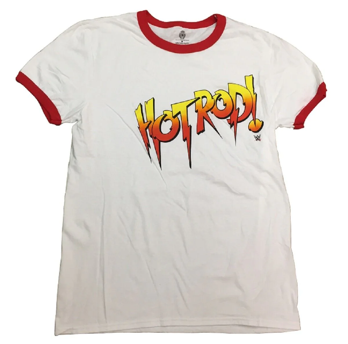 Roddy Piter Hot Rod Logo WWE Adult Ringer T-Shirt - Image 2