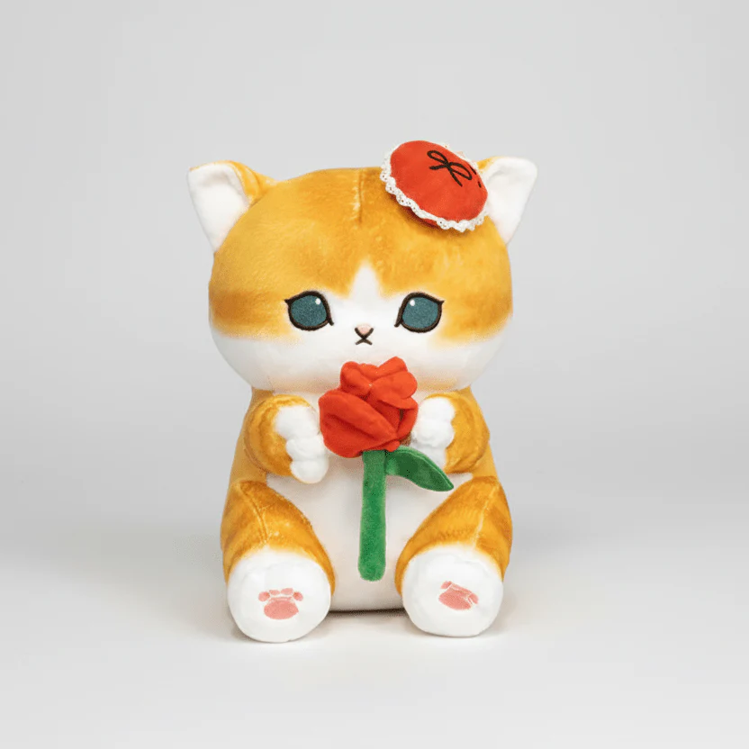 Mofusand Rose Cat Plush 9" - Image 2