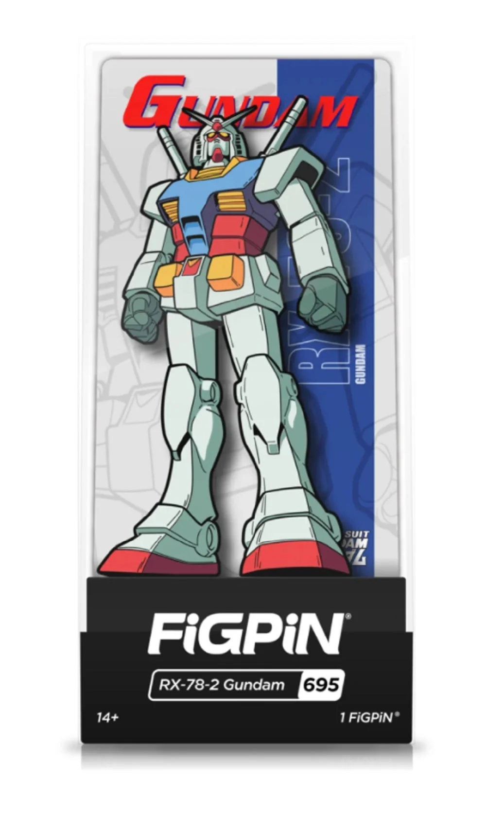 FIGPIN Gundam Wing RX-78-2 #695 Enaml Pin - Image 2