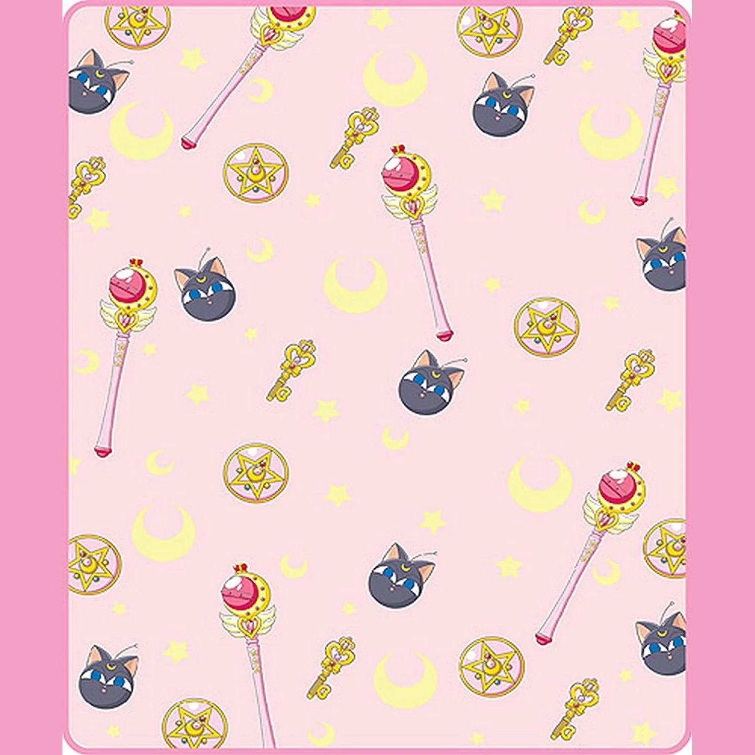 Sailor Moon Anime Pattern Sublimation Throw Blanket - Image 1