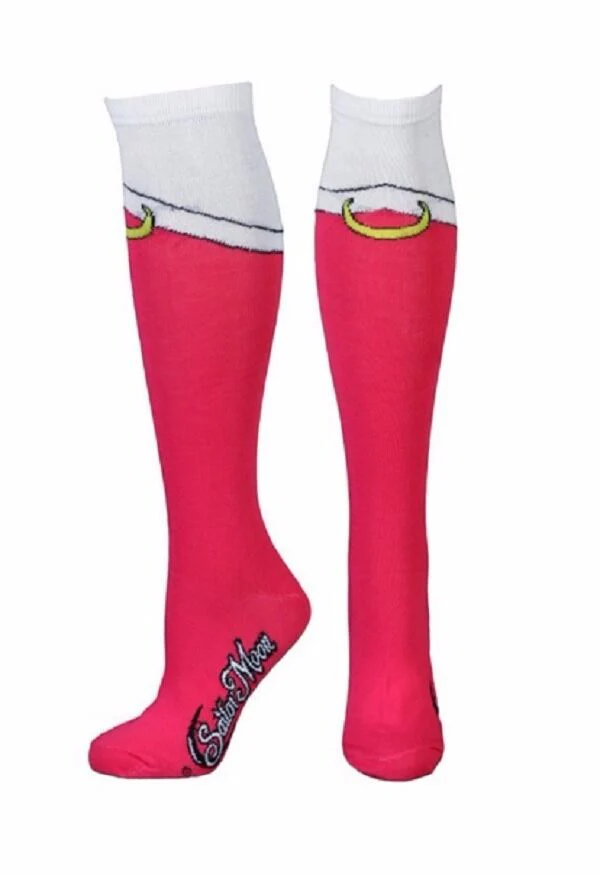 Sailor Moon Boots Costume Knee High Womens Socks - Image 1