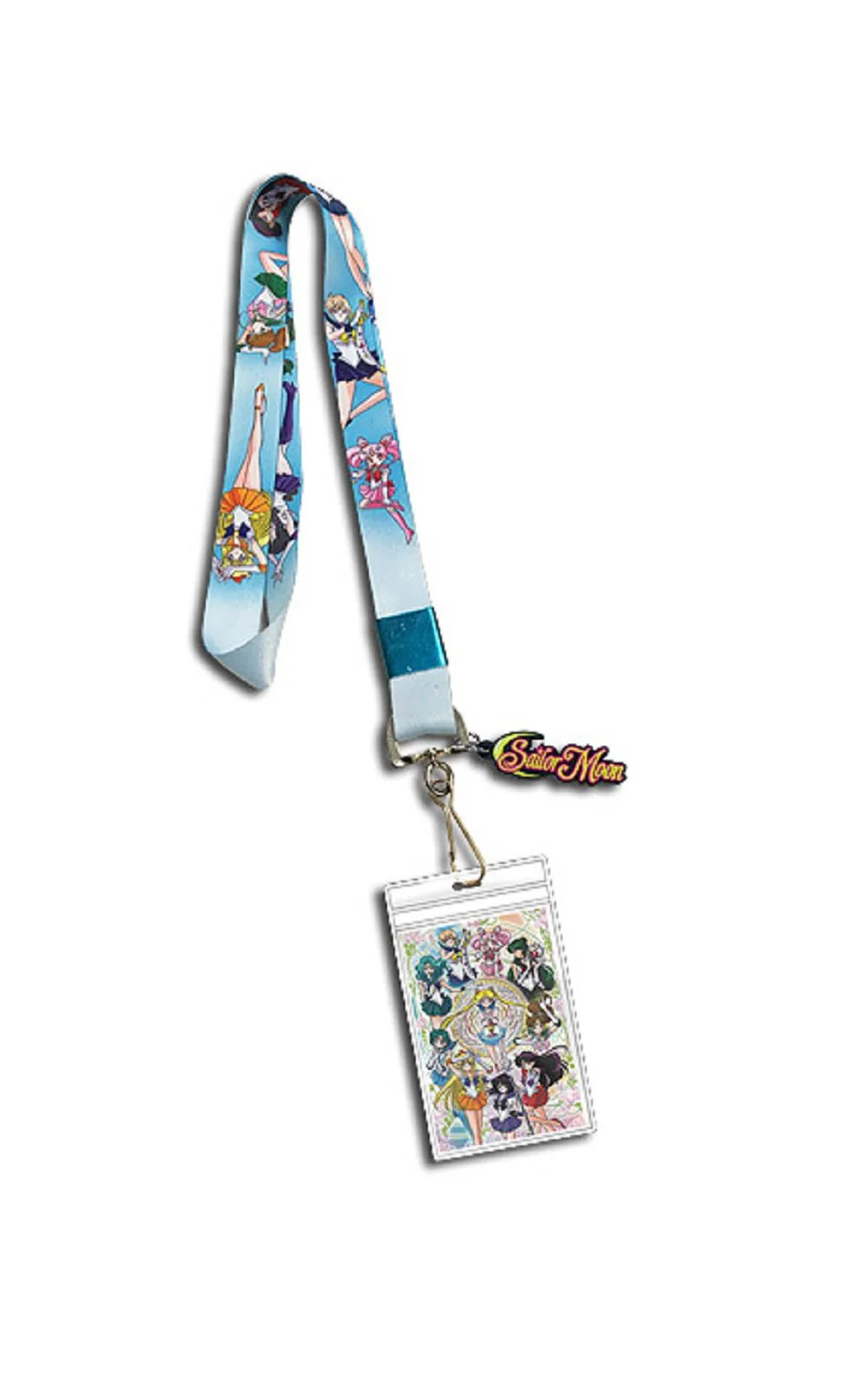 Sailor Moon Soldiers Line-Up Anime Lanyard Neck Strap Id Holder - Image 1