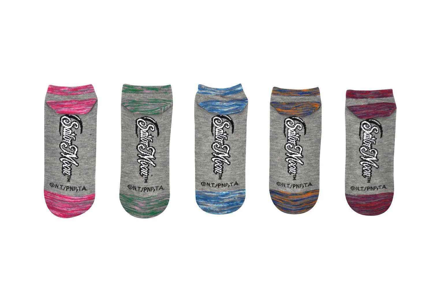Sailor Moon Space Dye 5 Pack Socks Lowcut Socks - Fits Shoe Size 4-10 - Image 2
