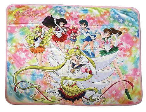 Sailor Moon Stars Eternal Sailor Moon Group Anime Fleece Throw Blanket - Image 1