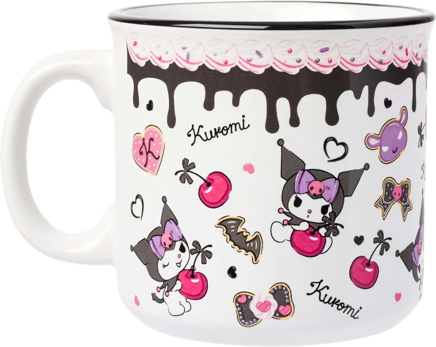 Sanrio Hello Kitty and Friends Keromi Sanrio Cake Toss Pattern Camper Mug 20 Ounces - Image 2