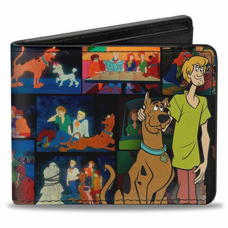 Scooby Doo & Shaggy Pose/Scene Blocks Bi-fold Wallet - Image 1