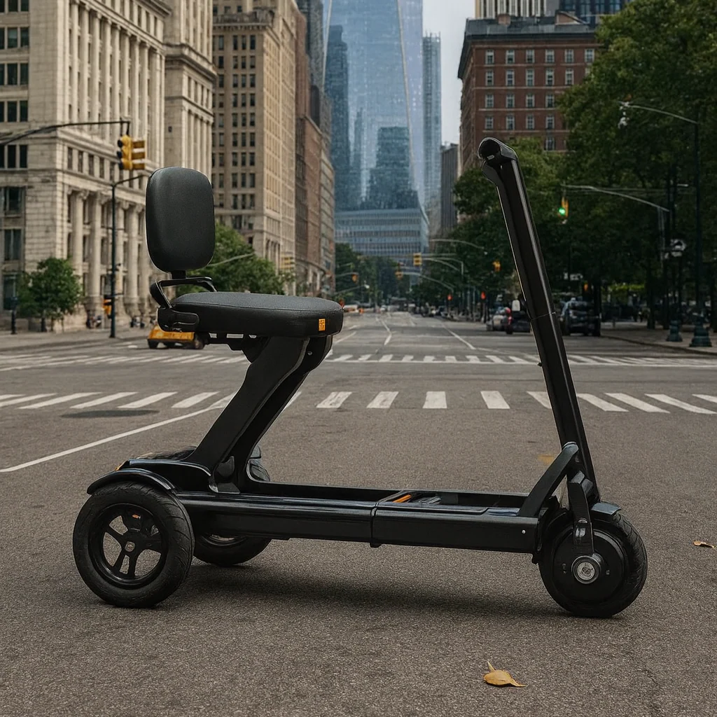Tri-Wheel Foldable Padded Seat Electric Mobility Scooter