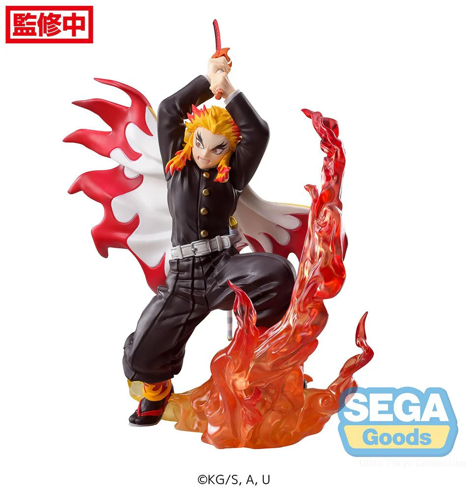 SEGA Demon Slayer: Kimetsu no Yaiba Kyojuro Rengoku Xross Link Anime Figure - Image 1