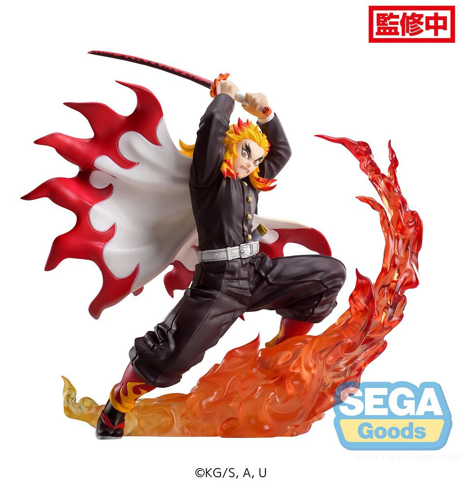 SEGA Demon Slayer: Kimetsu no Yaiba Kyojuro Rengoku Xross Link Anime Figure - Image 2