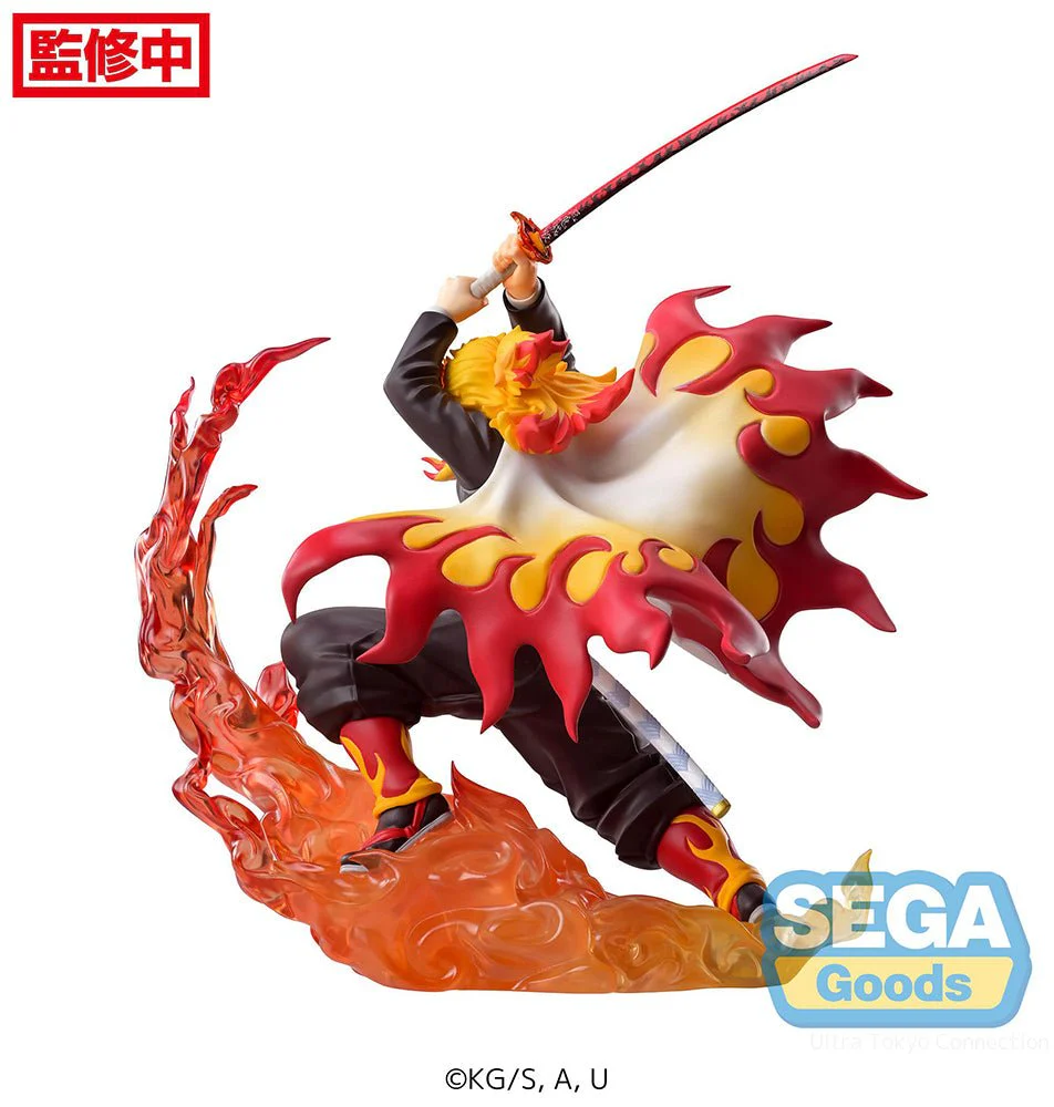 SEGA Demon Slayer: Kimetsu no Yaiba Kyojuro Rengoku Xross Link Anime Figure - Image 3