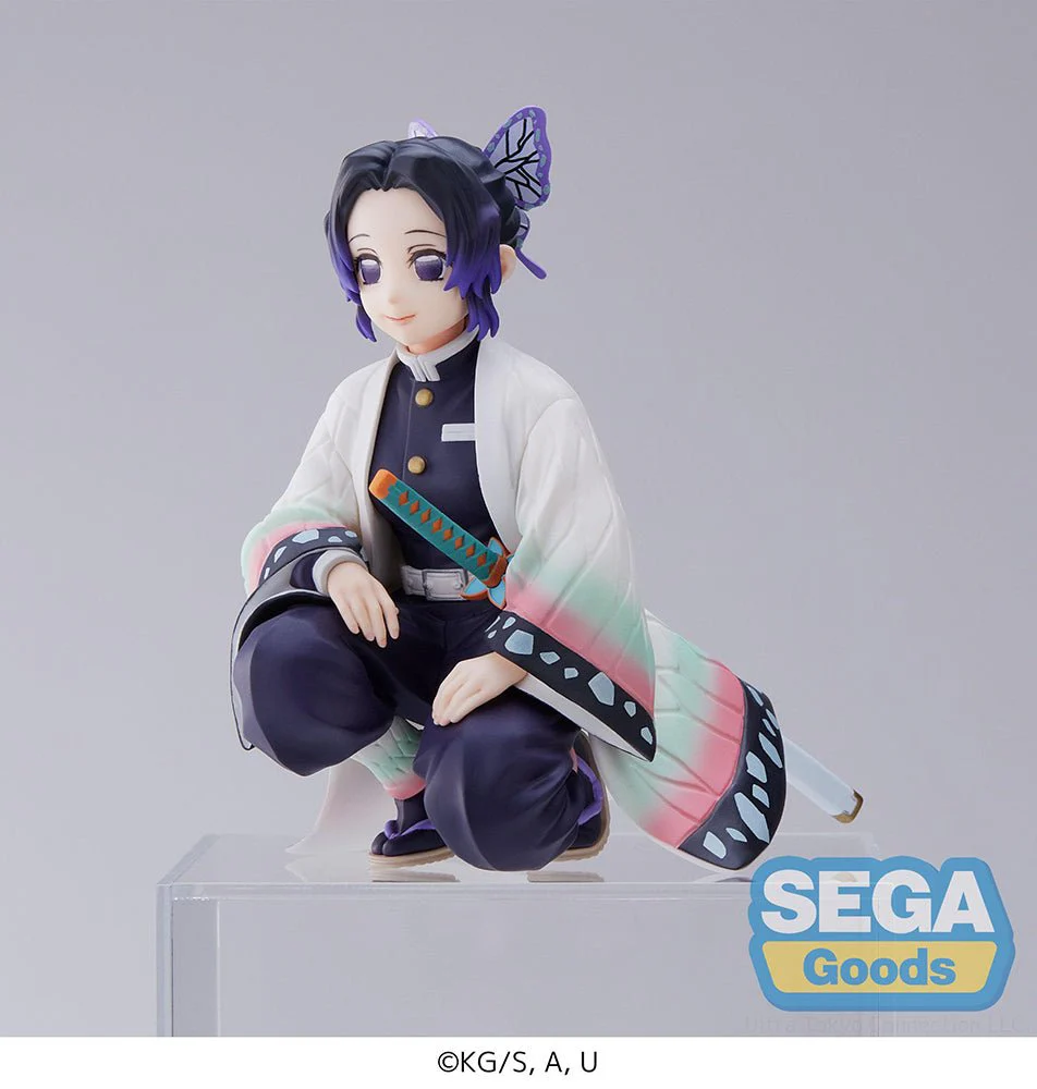 SEGA Demon Slayer Kimetsu no Yaiba Shinobu Kocho Hashira Meeting Perching Ver. PM Prize Figure - Image 2