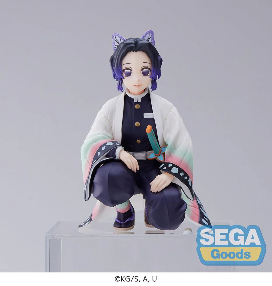 SEGA Demon Slayer Kimetsu no Yaiba Shinobu Kocho Hashira Meeting Perching Ver. PM Prize Figure - Image 1