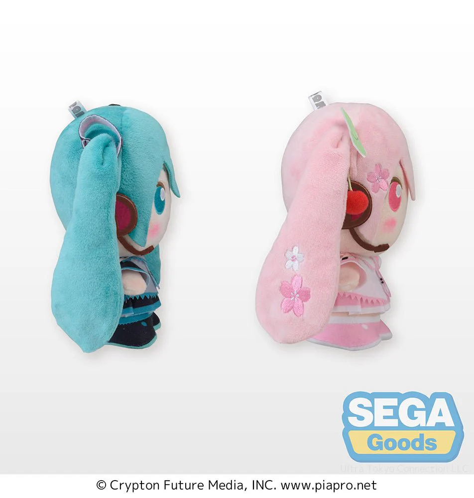 SEGA - Vocaloid - Hatsune Miku & Sakura Miku Moipon MP Plush Series One Mystery Plush - Image 2