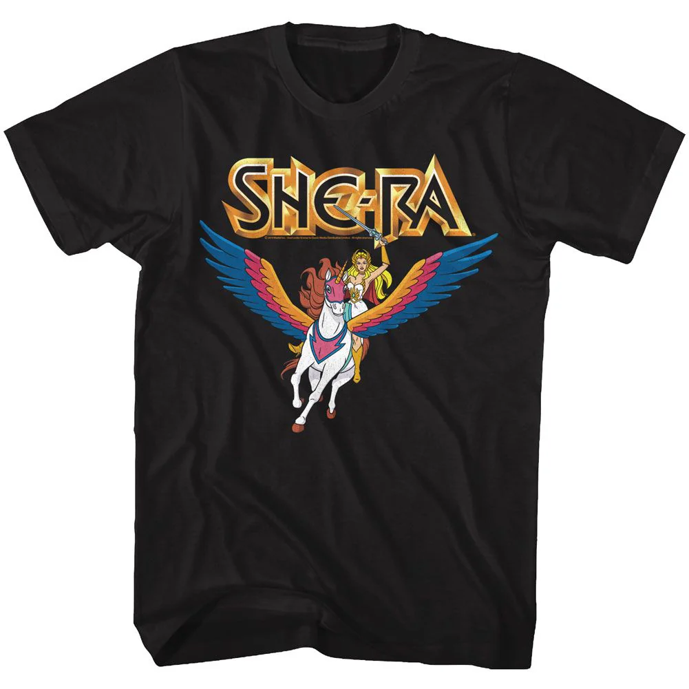 She-Ra And Swiftwind Adult T-Shirt - Image 1
