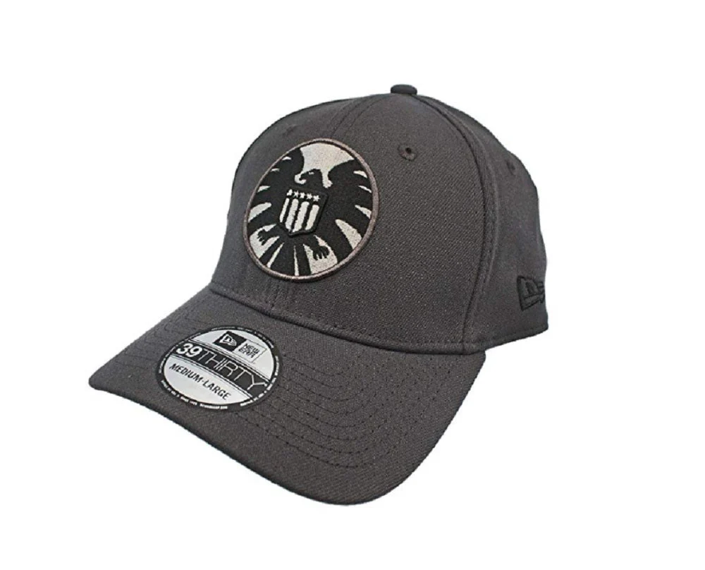 Shield Graphite Marvel Comics New Era 39Thirty Fitted Hat - Medium/Large - Image 1