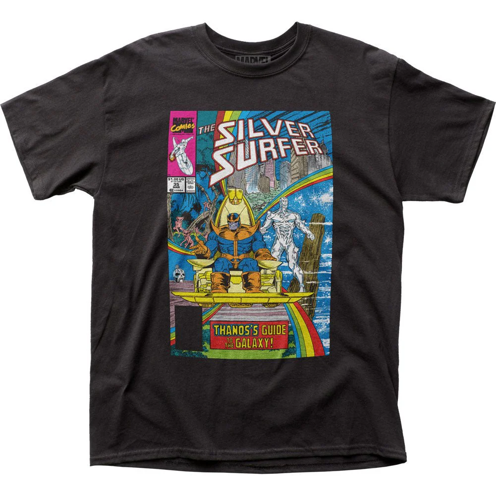 Silver Surfer Thanos Guide to The Galaxy Marvel T-Shirt - Image 1