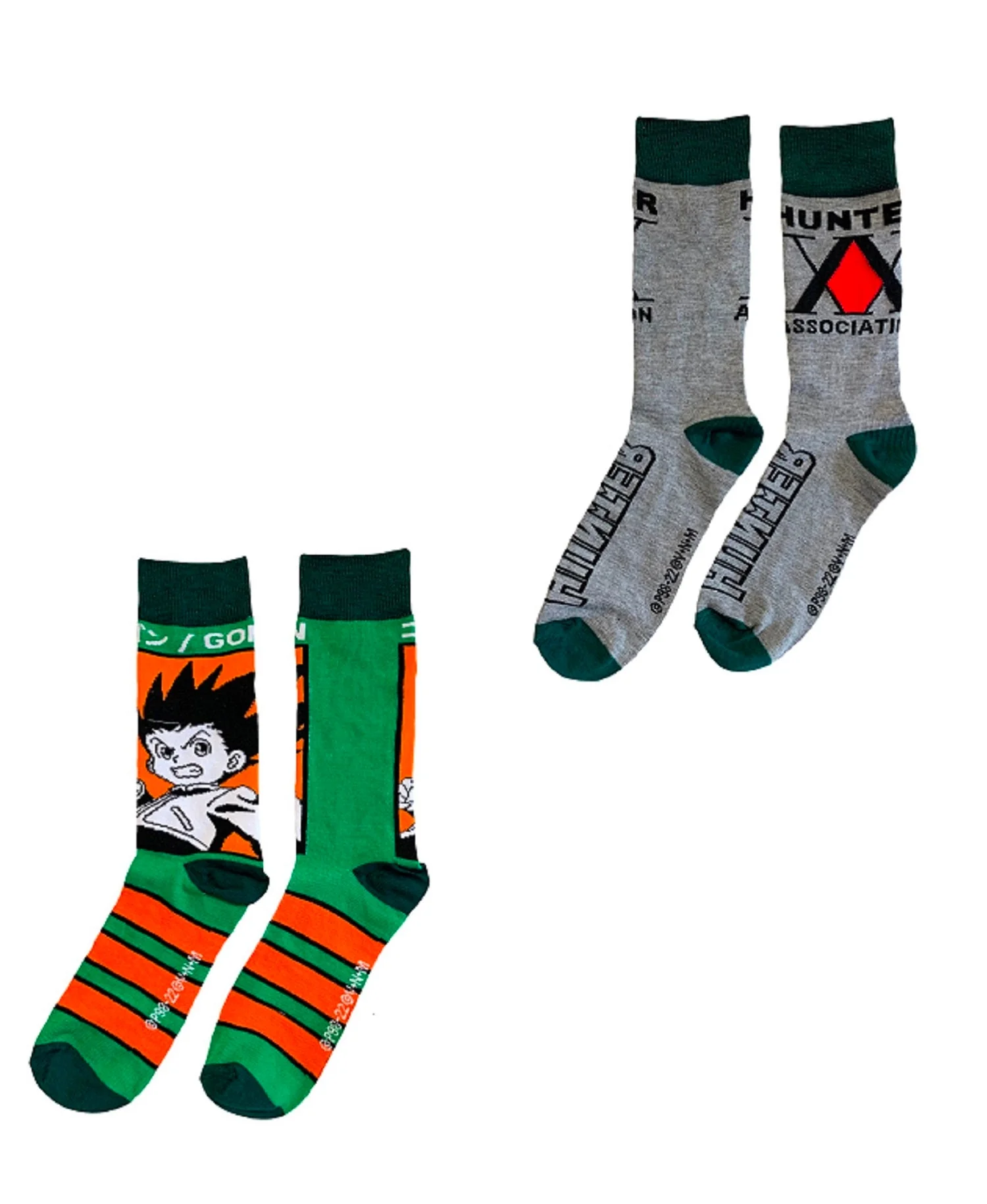Hunter X Hunter Gon Freecss & Hunter Association 2 Pack Crew Socks - Image 3