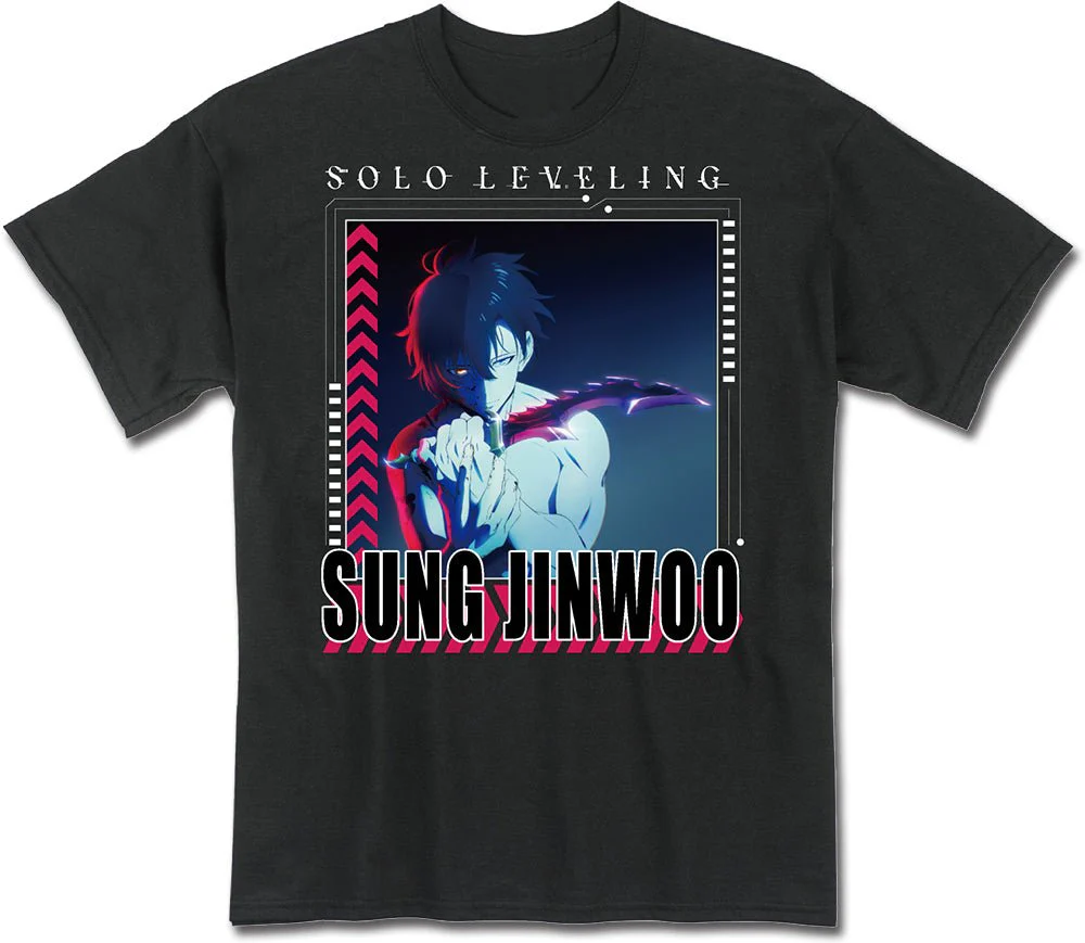 Solo Leveling – Sung Jinwoo Teaser Black Adult T-Shirt