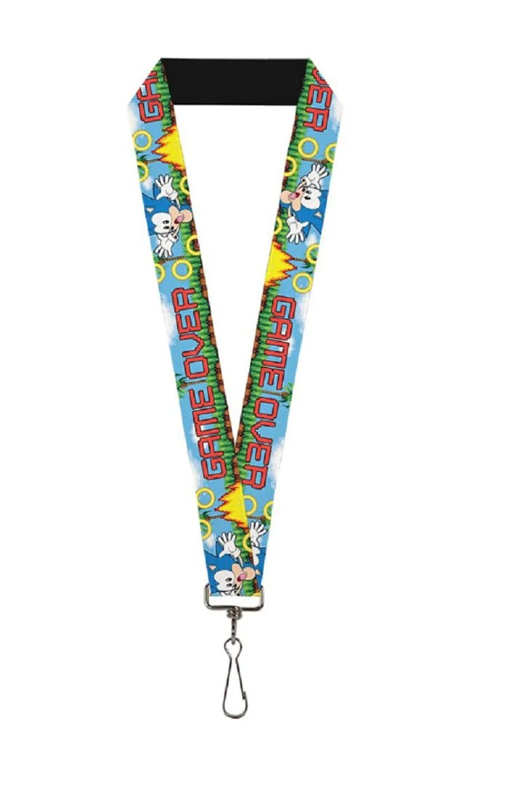 Sonic The Hedghhog Sega Gamer Lanyard Neck Strap Id Holder - Image 1