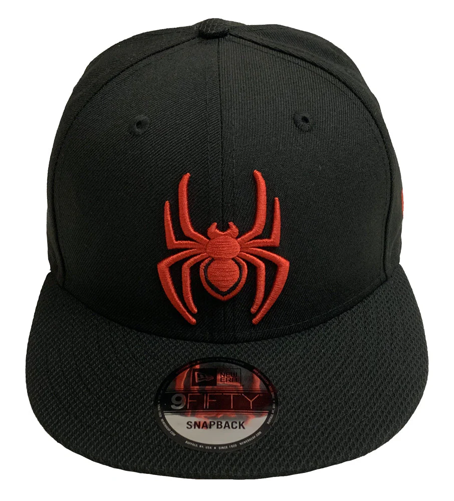 Spider-Man Diamond Tech Marvel Comics New Era 9Fifty Snapback Cap Hat - Image 1