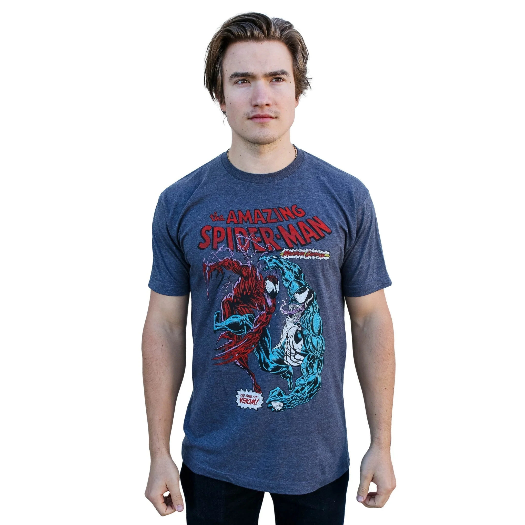 Spider-Man Carnage Vs Venom Marvel Comics Adult T-Shirt - Image 3