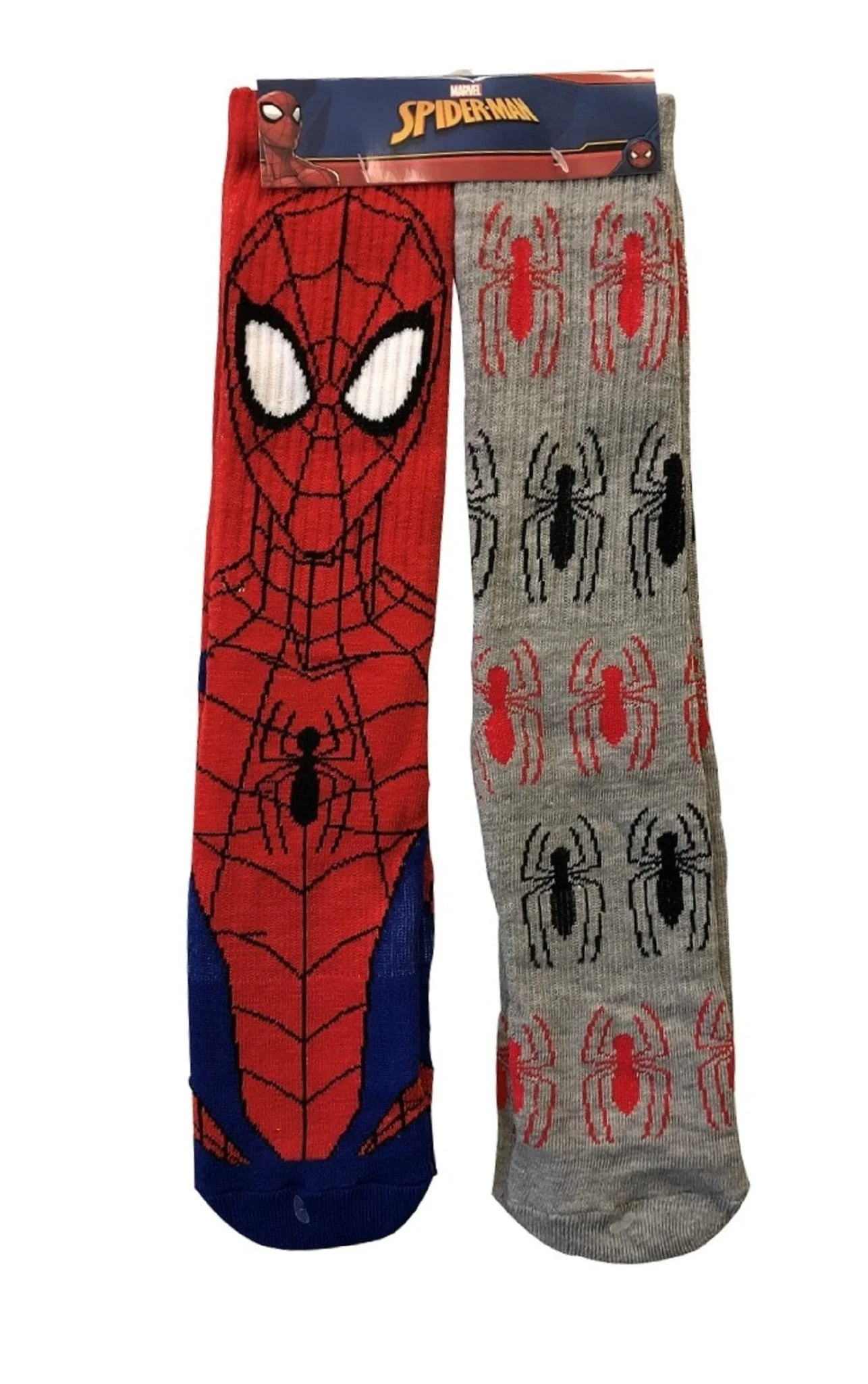Spider-man Character And Symbols Marvel 2-Pack Athletic Crew Socks - Image 1