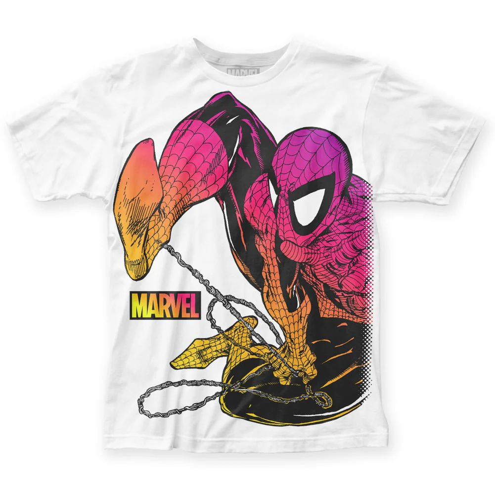 Spider-Man Chromatic Marvel Adult T-Shirt - Image 1