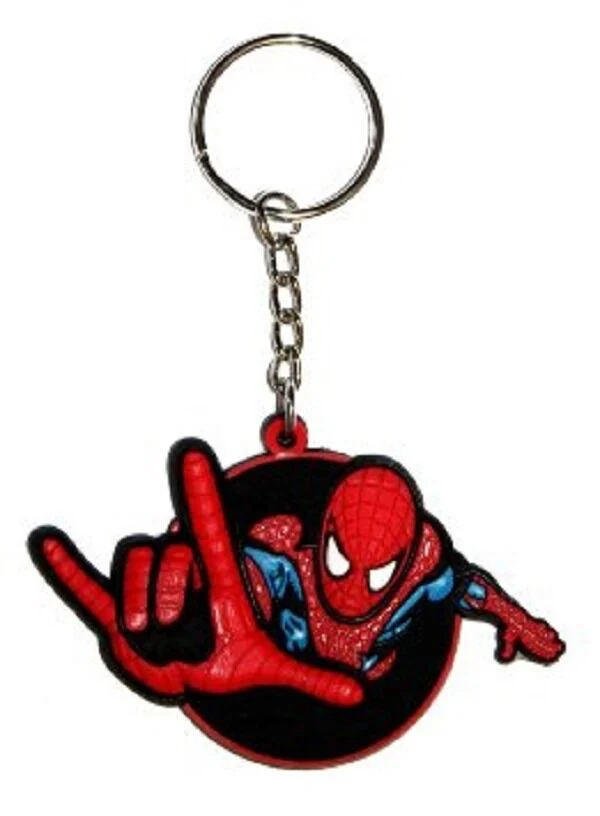 Spider-Man Marvel Comics Rubber Key Chain - Image 1