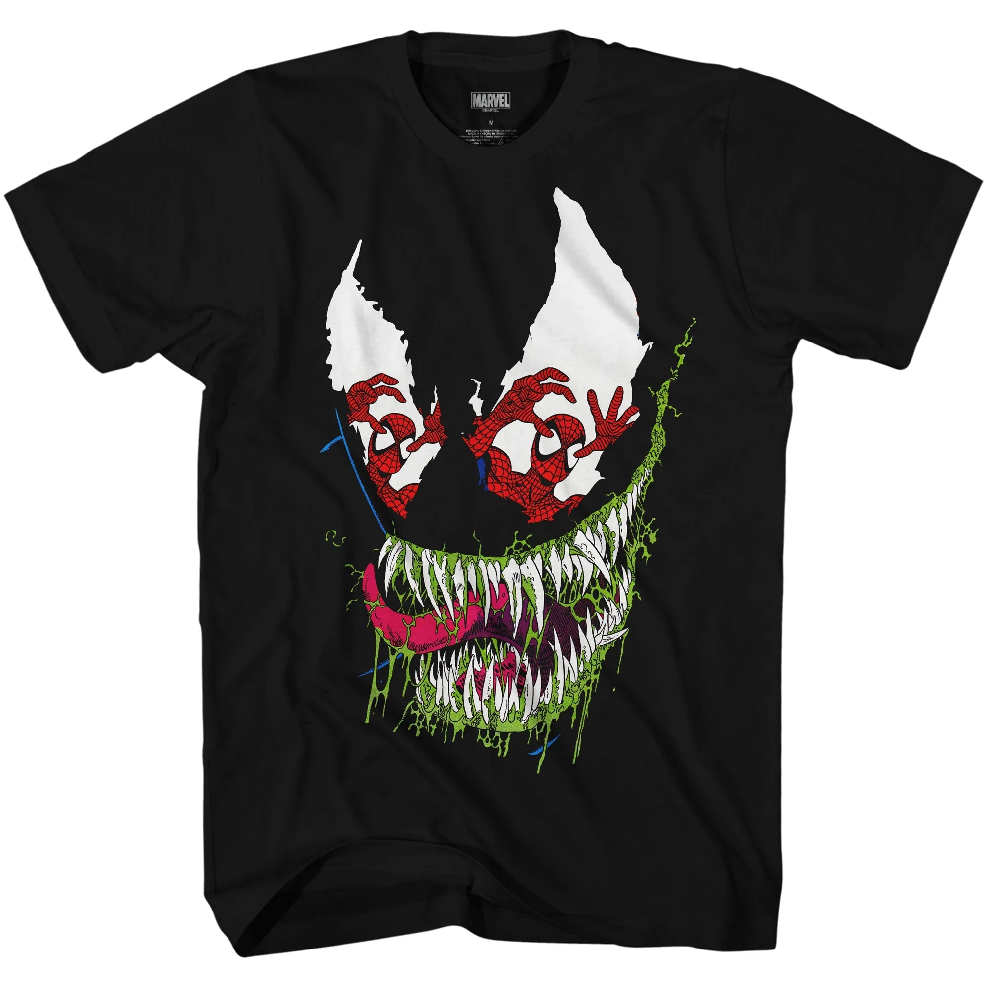 Spider-Man Venom Reflections Erik Larsen Marvel Adult T Shirt - Image 1