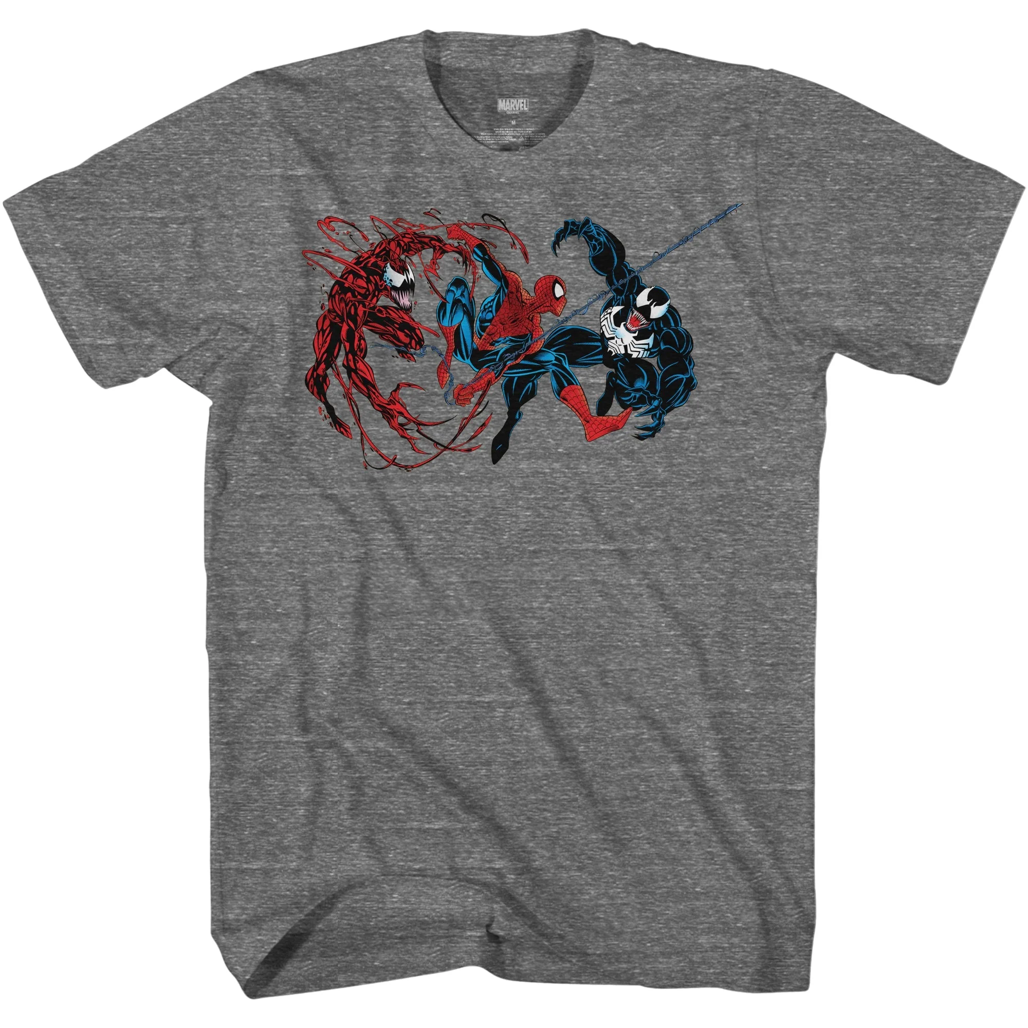 Spider-Man Vs The Symbiotes Marvel Comics Adult T Shirt - Image 1